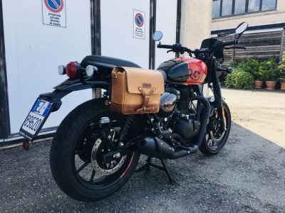 Leather Messenger Bag Brown Trip Machine - 1