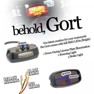 Motone Gort taillight aluminum E-marked - 3