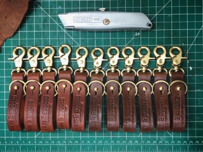 Raw and Rugged leather key ring - 4