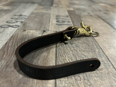 Raw and Rugged leather key ring - 3