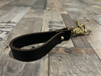 Raw and Rugged leather key ring - 5