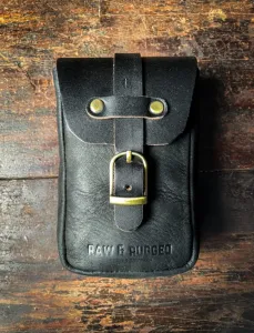 sangle de reservoir + poche en cuir Raw & Rugged pour Royal Enfield Hunter 350 - 3