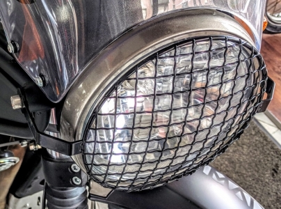 Gravelguard headlamp grille Royal Enfield Himalayan 400 (Made in Italy) - 4