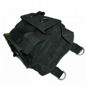 pair of Royal Enfield military style bags with supports - 5