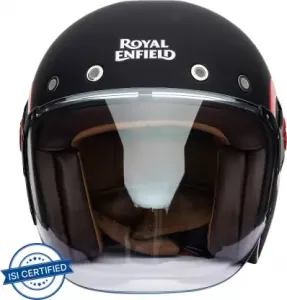 Royal Enfield Spirit Matt Black jet helmet with visor - 3
