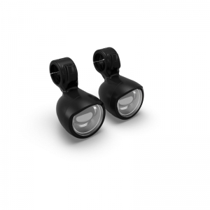 CE approved Royal Enfield black LED spotlights