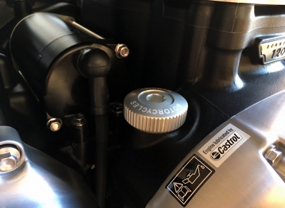 Tappo olio motore grigio Triumph - 1